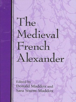 cover image of The Medieval French Alexander